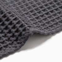 Полотенце вафельное банное Этель "Boho" 45*90 см, цв. темно-серый, 100% хл Полотенце вафельное банное Этель "Boho" 45*90 см, цв. темно-серый, 100% хл