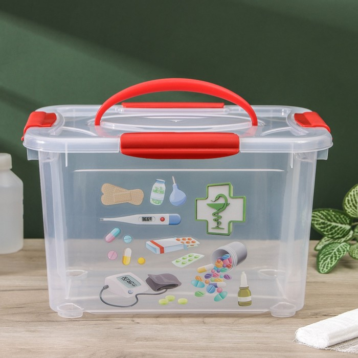 Короб для хранения econova &laquo;Аптечка&raquo;, 5,5 л, рисунок МИКС