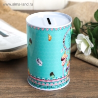 Копилка металл банка "Ловец снов" МИКС 12х8х8 см Копилка металл банка "Ловец снов" МИКС 12х8х8 см