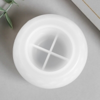 Молд силикон "Подсвечник вытянутый шар с кругами" 8,3х8,3х8,3 см Молд силикон "Подсвечник вытянутый шар с кругами" 8,3х8,3х8,3 см