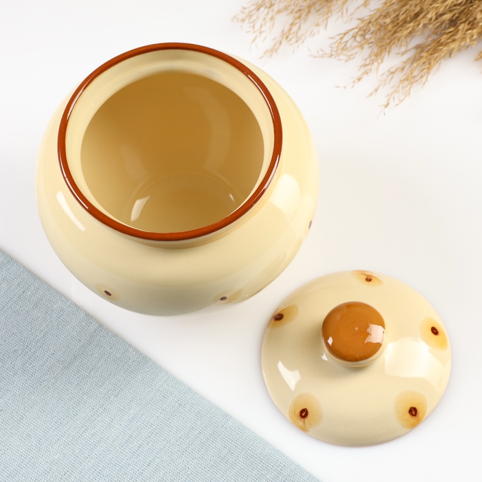 Горшок для запекания Горшок для запекания "Русский" 0,7л / 14х14см, карамель