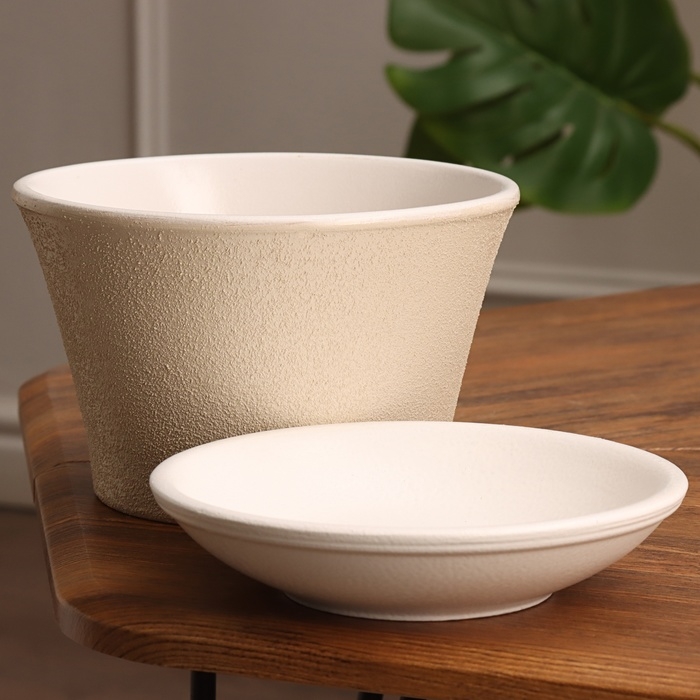 Горшок цветочный "Мессина" с подставкой 1,4 л