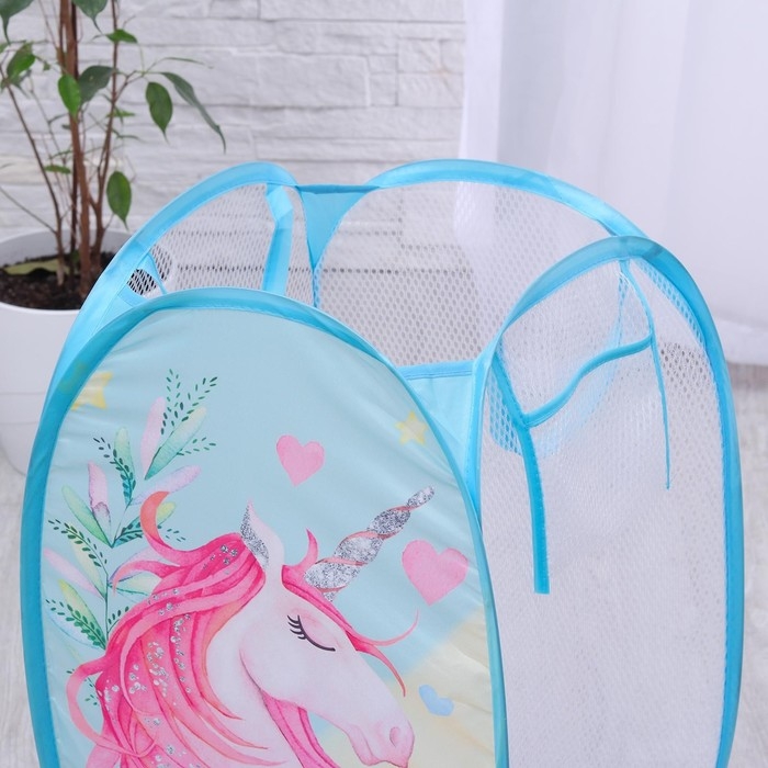 Корзина для хранения игрушек «Единорог» 57х34х34 см Корзина для хранения игрушек «Единорог» 57х34х34 см