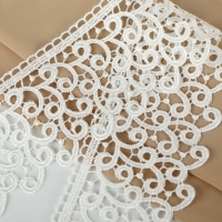 Кружево гипюровое, 78 мм &times; 11 &plusmn; 1 м, цвет айвори