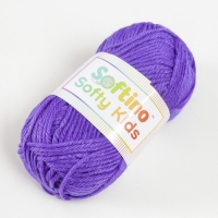 Пряжа 100% акрил "Softy Kids" 90м &plusmn;5м 50 гр цвет 30 лиловый