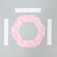 Коробка кондитерская складная, упаковка &laquo;Зефир&raquo;, 23 х 23 х 4 см