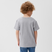 Футболка детская KAFTAN "Basic line", р.28 (86-92 см), серый