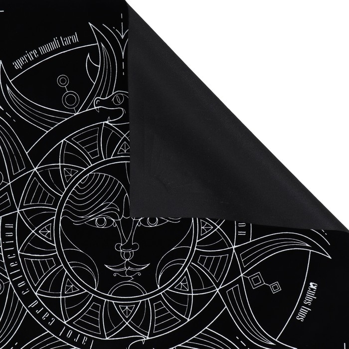 Скатерть для гадания бархатная &laquo;Солнце и луна&raquo;, 50х50 см, 16+