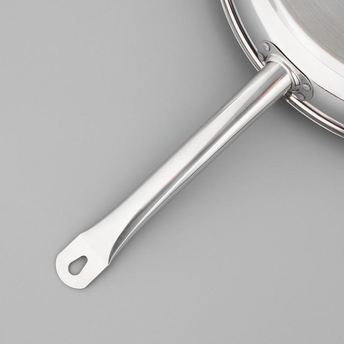 Сковорода &laquo;Общепит&raquo;, d=40 см, толщина корпуса 0,8 мм, дно 3,5 мм, антипригарное покрытие, индукция