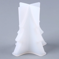 Силиконовая форма для эпоксидной смолы &laquo;Ёлочка&raquo;, для свечей, 10 &times; 11,8 &times; 11,8 см