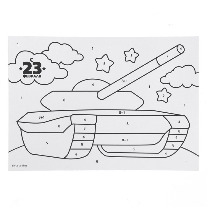 Фреска сияющая &laquo;Танк&raquo;