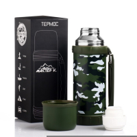 Термос, 1.2 л, Движение "Мастер К. Камуфляж", с кружкой, сохраняет тепло 18 ч, 11 х 29 см Термос, 1.2 л, Движение "Мастер К. Камуфляж", с кружкой, сохраняет тепло 18 ч, 11 х 29 см