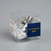 Елочный шар «Снежная хвоя» 9x5.5 cм, 1 LED, LR44x3 (в комплекте), свечение тёлое белое Елочный шар «Снежная хвоя» 9x5.5 cм, 1 LED, LR44x3 (в комплекте), свечение тёлое белое