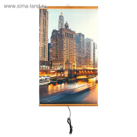 Обогреватель "Домашний очаг" Ночной город, инфракрасный, 500 Вт, 15 м&sup2;