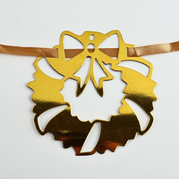 Гирлянда на ленте &laquo;Новогодняя&raquo;, на Новый год, золото