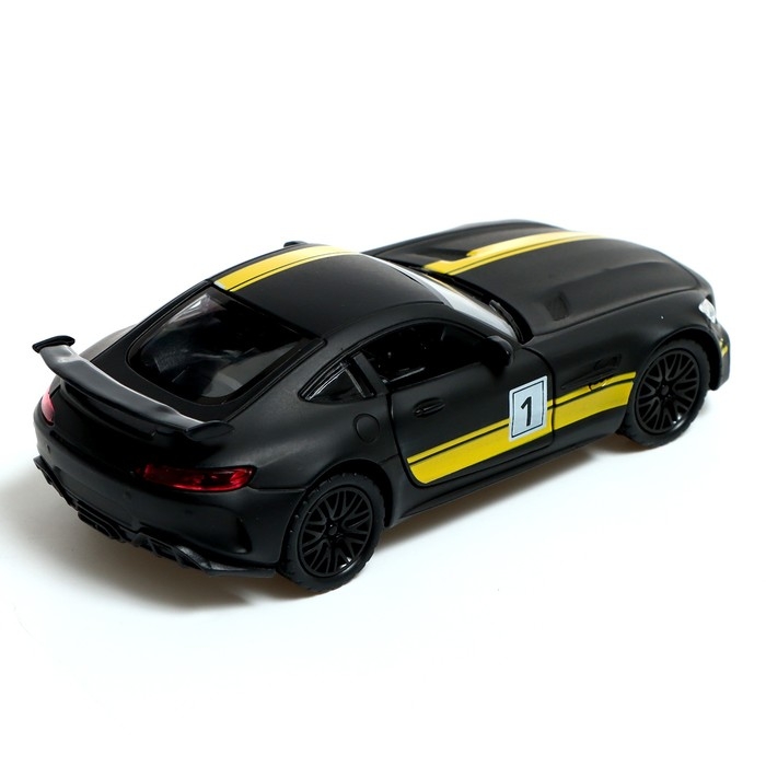 Машина металлическая RACE, 1:32, инерция, свет и звук, цвет чёрный Машина металлическая RACE, 1:32, инерция, свет и звук, цвет чёрный