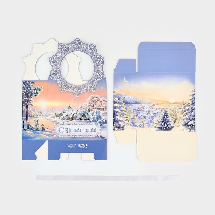 Коробка новогодняя складная &laquo;Зимняя сказка&raquo; 12.3 х 21 х 5.3 см, Новый год