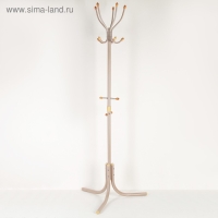 Вешалка напольная (ВК5Д/Б), 60&times;60&times;180 см, цвет бежевый металлик