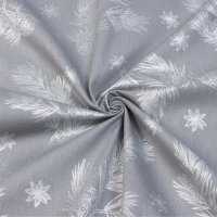 Скатерть Этель &laquo;Серебряные ветки&raquo;, 110х149 см, саржа 190 г/м2