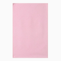 Полотенце махровое &laquo;Узор&raquo;, цвет пудровый, 70х130 см, хлопок, 450г/м