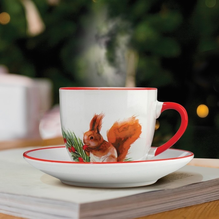 Новый год. Чайная пара &laquo;Новогодняя сказка&raquo;, 250 мл