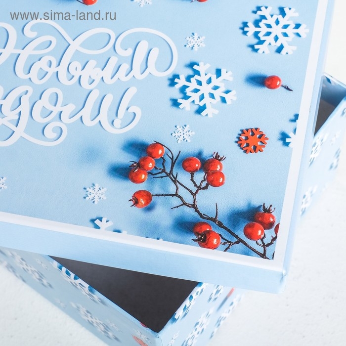 Набор подарочных коробок 6в1 &laquo;Стильный&raquo;, 20 х 12,5 х 7,5 - 32,5 х 20 х 12,5 см , Новый год