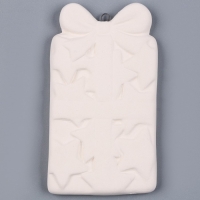 Новый год! Ёлочное украшение под раскраску &laquo;Подарок с бантиком&raquo;, с подвесом