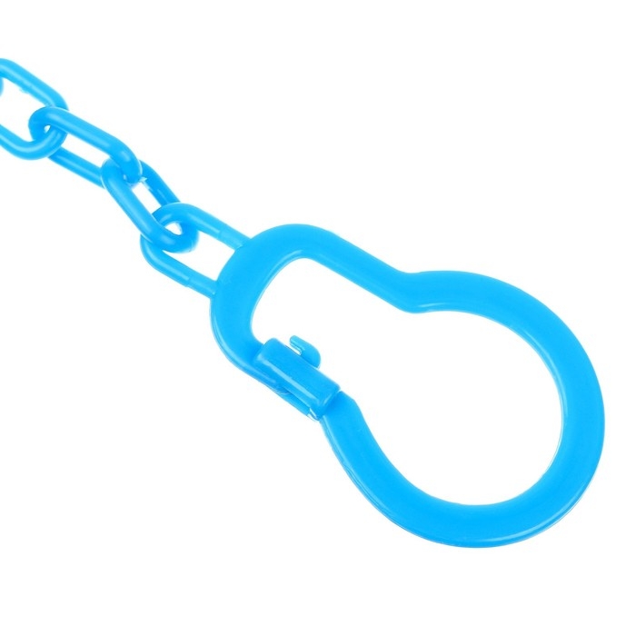 Держатель для соски - пустышки &laquo;Лев&raquo;, на цепочке, цвет голубой