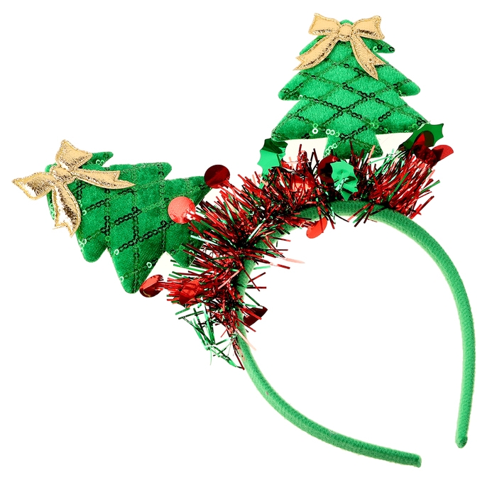 Новый год! Карнавальный ободок &laquo;Ёлки&raquo;, цвет МИКС