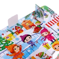 Пазл с окошками &laquo;В ожидании Нового года&raquo;, 6 окошек, 28 деталей