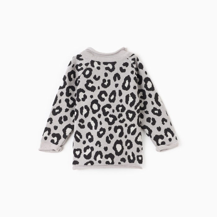 Джемпер вязаный Крошка Я Leo Baby рост 86-92 см, темно-серый