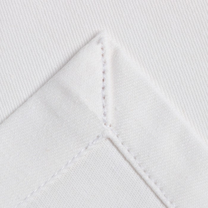 Набор салфеток с декорат. кольцами "White pleasure" 40х40 см - 2 шт, 100% хлопок, саржа 190гр/м2