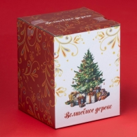 Сахарница новогодняя Доляна &laquo;Волшебное дерево&raquo;, 150 мл, керамика, цвет белый