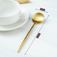 Столовые приборы из нержавеющей стали Magistro «Фолк», 4 предмета, цвет золотой Столовые приборы из нержавеющей стали Magistro «Фолк», 4 предмета, цвет золотой