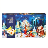 Новый год. Конфеты глазированные "Набор конфет Ассорти" (банан, апельсин), 126 г