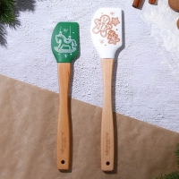 Новый год. Набор силиконовых лопаток «Новогоднее чудо», 2 шт в наборе (26х5 см, 23.3х4.3 см) Новый год. Набор силиконовых лопаток «Новогоднее чудо», 2 шт в наборе (26х5 см, 23.3х4.3 см)