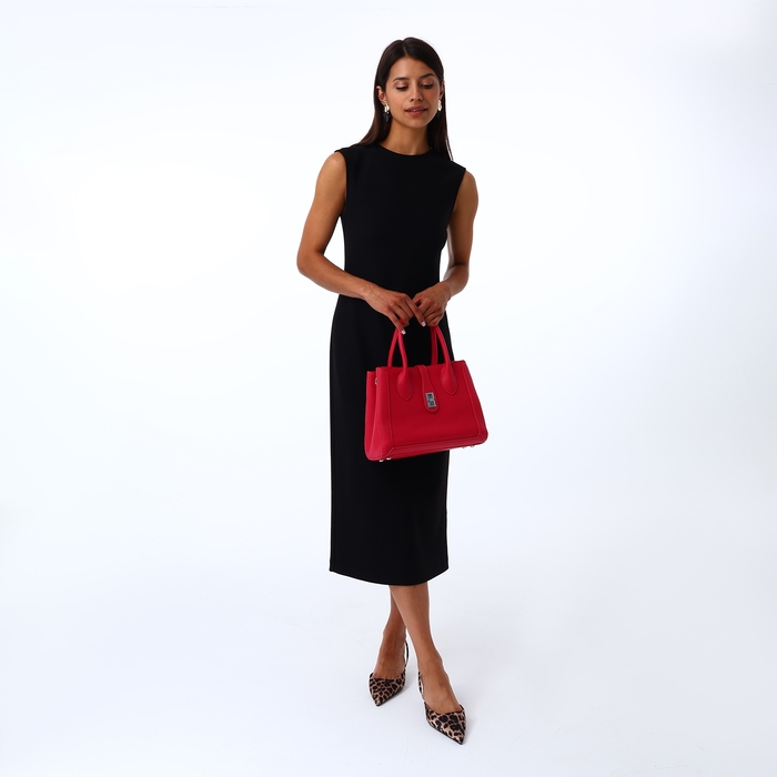 Сумка женская на молнии, TEXTURA, средний размер, цвет розовый Сумка женская на молнии, TEXTURA, средний размер, цвет розовый