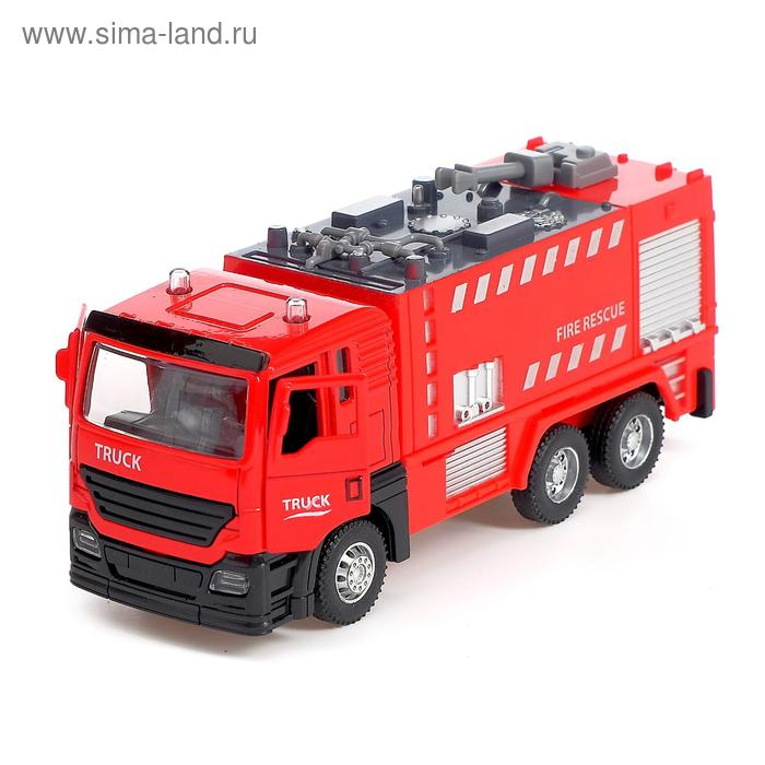 Парковка &laquo;Пожарная часть&raquo; с машинкой и рацией, световые и звуковые эффекты, МИКС