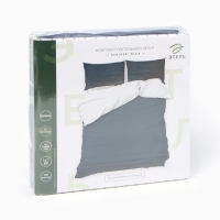 Постельное бельё Этель евро Stripes: blue, 200х215см, 214х240см, 50х70см-2 шт, перкаль,114 г/м2