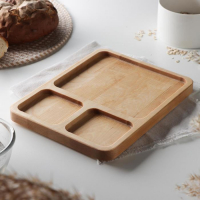 Менажница квадратная Доляна, 26×20,5×2 см, 3 секции, берёза Менажница квадратная Доляна, 26×20,5×2 см, 3 секции, берёза