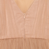 Платье для девочки нарядное KAFTAN, рост 110-116 см (32), бежевый Платье для девочки нарядное KAFTAN, рост 110-116 см (32), бежевый