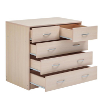 Комод 5 ящиков, 900х480х800, Венге светлый