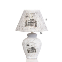 Лампа настольная керамика "Римская империя" Е14 220В 39х25х25 см RISALUX Лампа настольная керамика "Римская империя" Е14 220В 39х25х25 см RISALUX