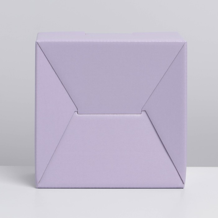 Коробка подарочная складная, упаковка, &laquo;Лавандовая&raquo;, 15 х 15 х 7 см