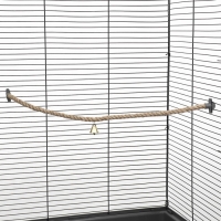 Жёрдочка-канат для птиц "Пижон" с колокольчиком, 2 крепления, 60 см х 1,2 см Жёрдочка-канат для птиц "Пижон" с колокольчиком, 2 крепления, 60 см х 1,2 см