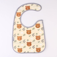 Нагрудник непромокаемый &laquo;Лесная сказка&raquo;, на липучке, с карманом