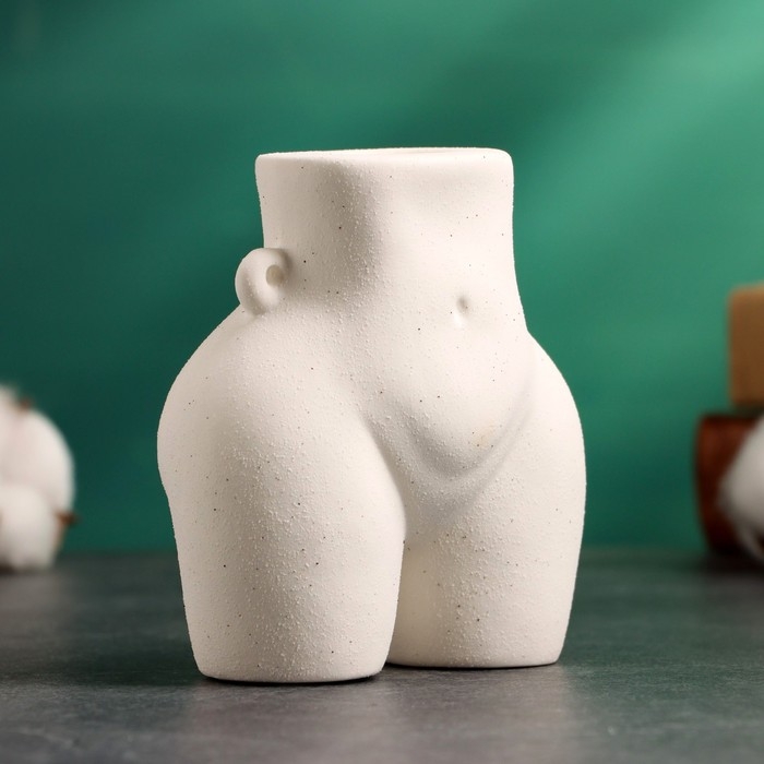 Подсвечник Подсвечник "Марта" белый песок, 10х6х8см