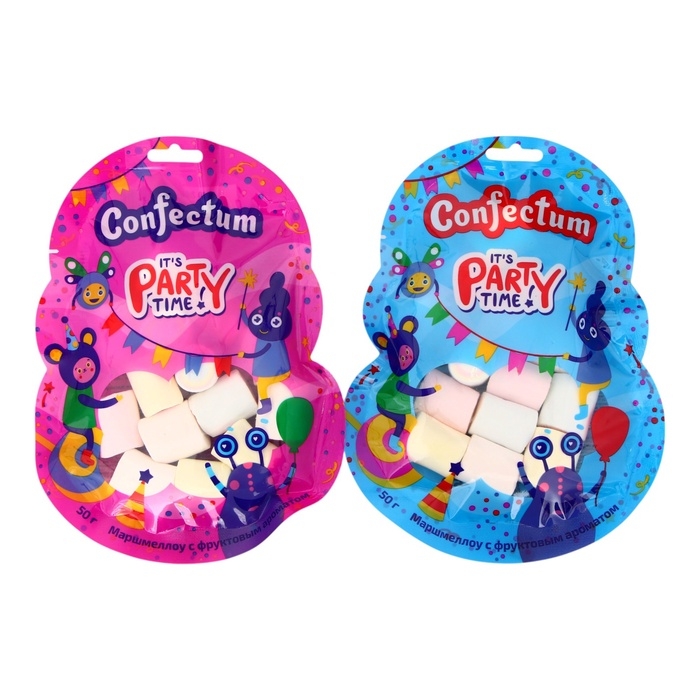 Маршмеллоу Вечеринка Confectum Rainbow с фруктовым вкусом 50 г Маршмеллоу Вечеринка Confectum Rainbow с фруктовым вкусом 50 г