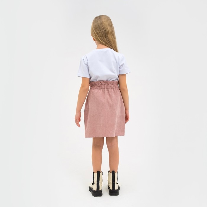 Юбка детская KAFTAN "Velvet", р. 30 (98-104), пыльно-розовый