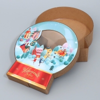 Коробка подарочная &laquo;Новогодних чудес&raquo;, 20.5 х 23.8 х 5 см, Новый год